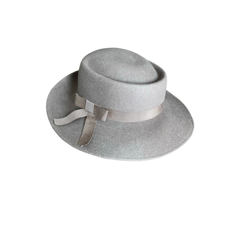 Vintage Beige Wool Fedora